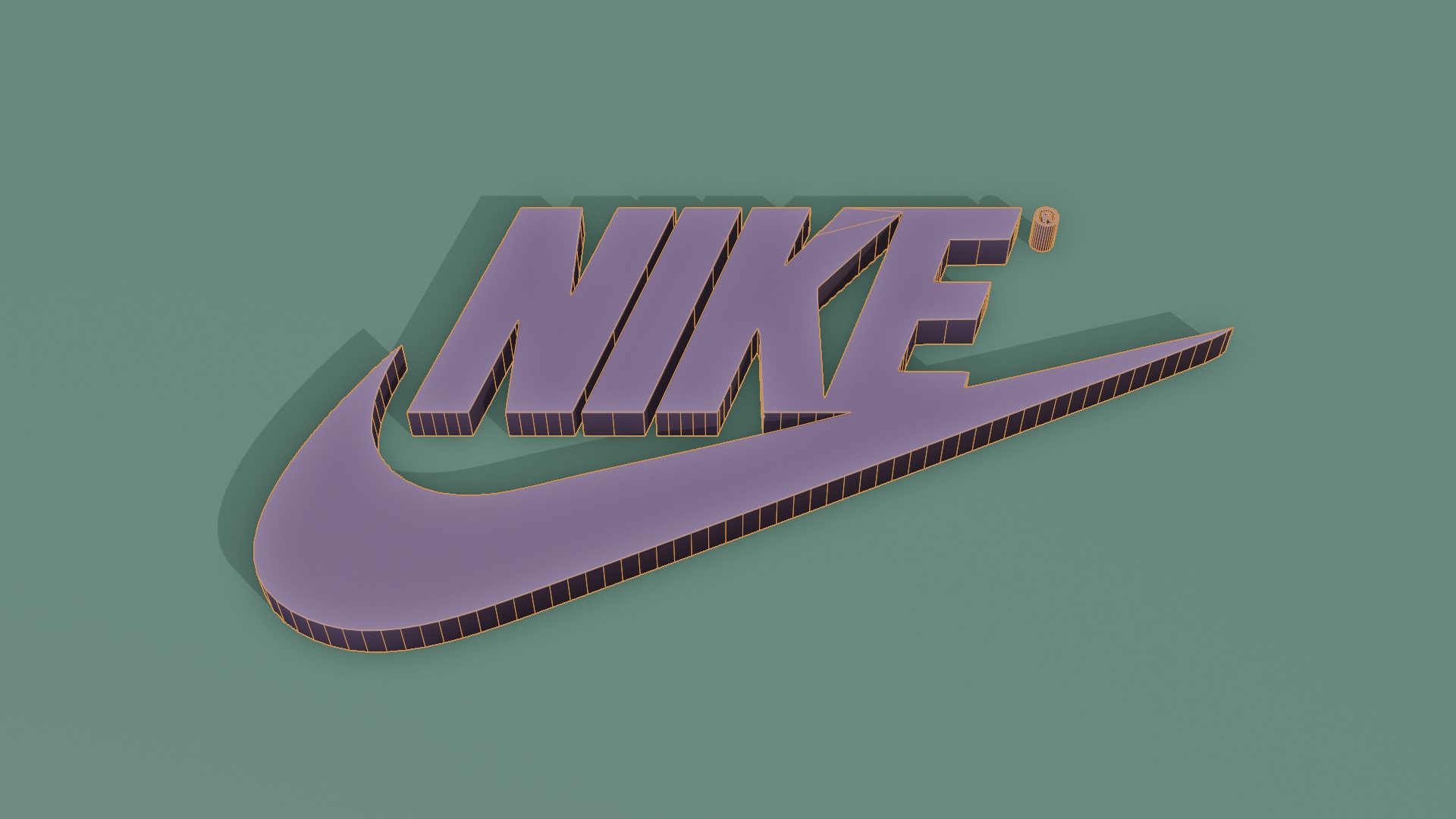 Nike logo 3D model_6