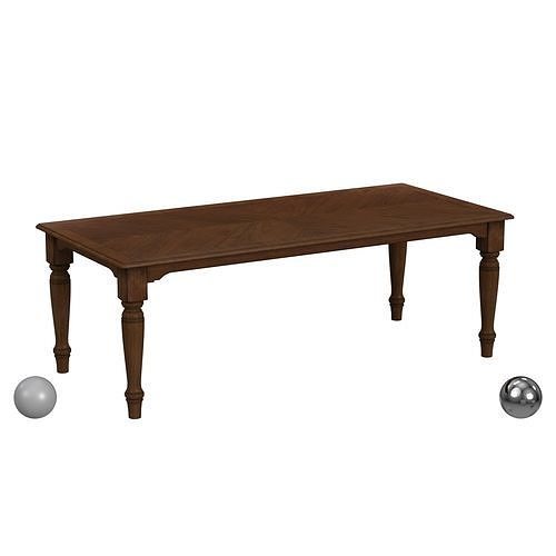 Dalton Rectangular Dining Table By Flexsteel Furniture 3D model