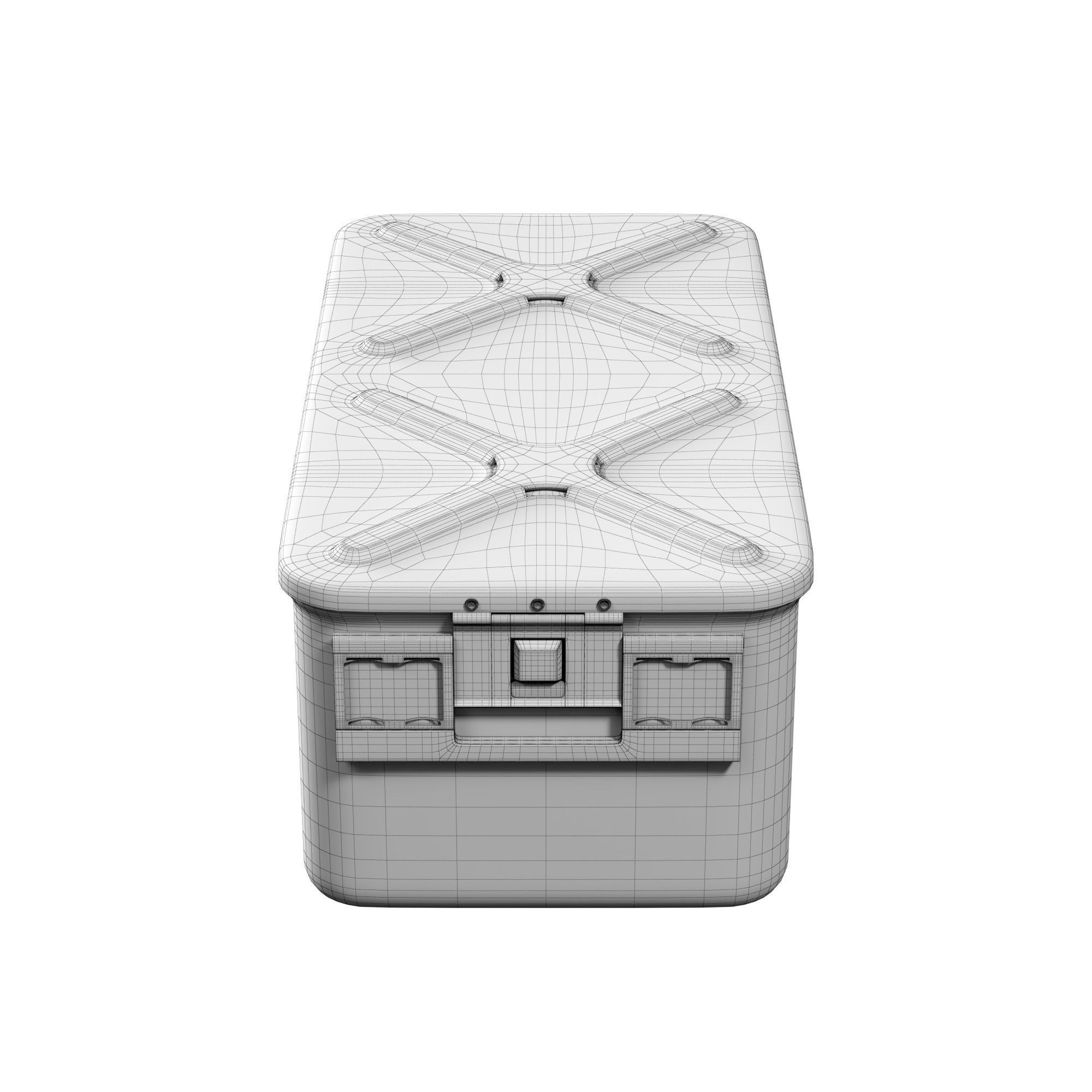 Asipco Big Medical Container Low-poly 3D model_6