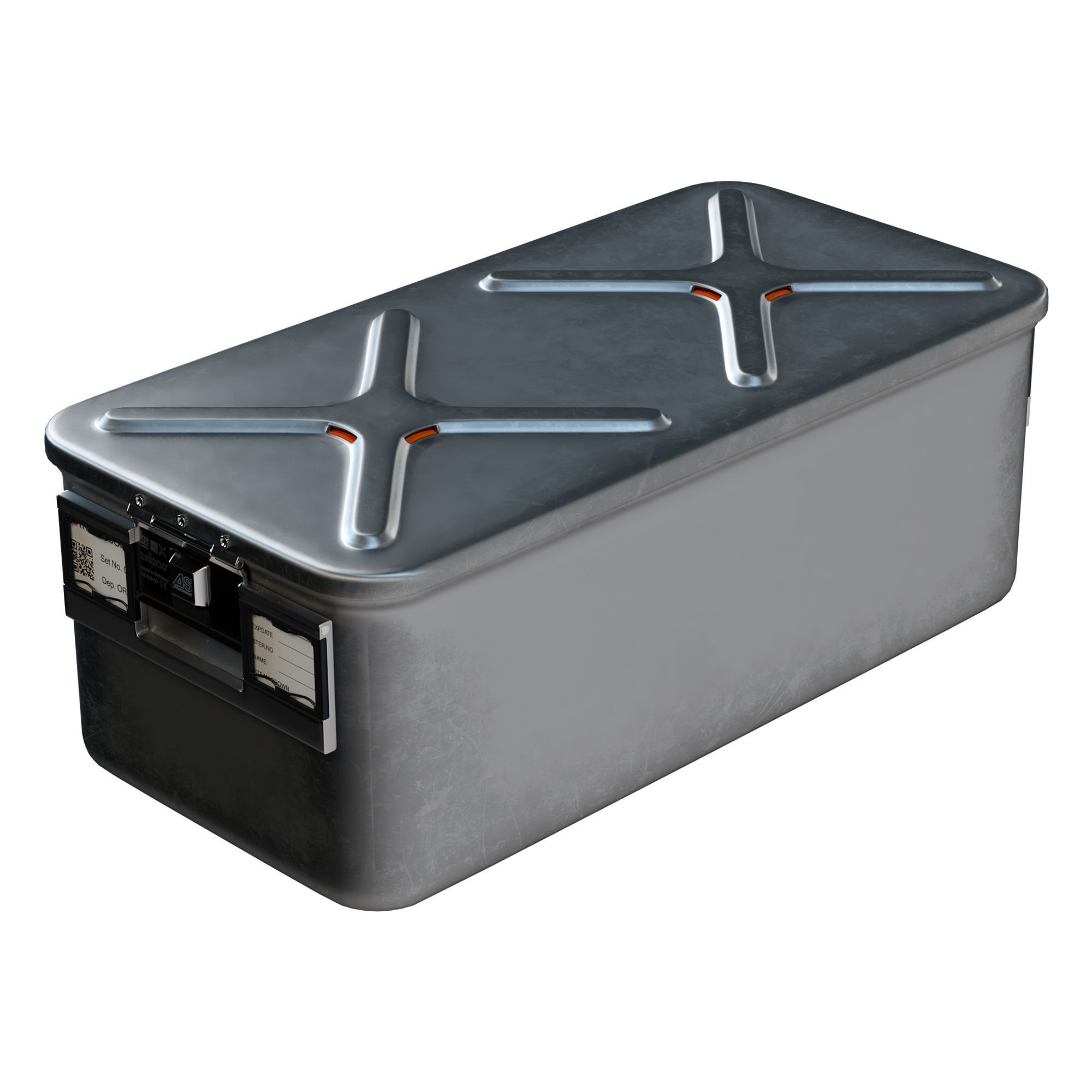 Asipco Big Medical Container Low-poly 3D model_3