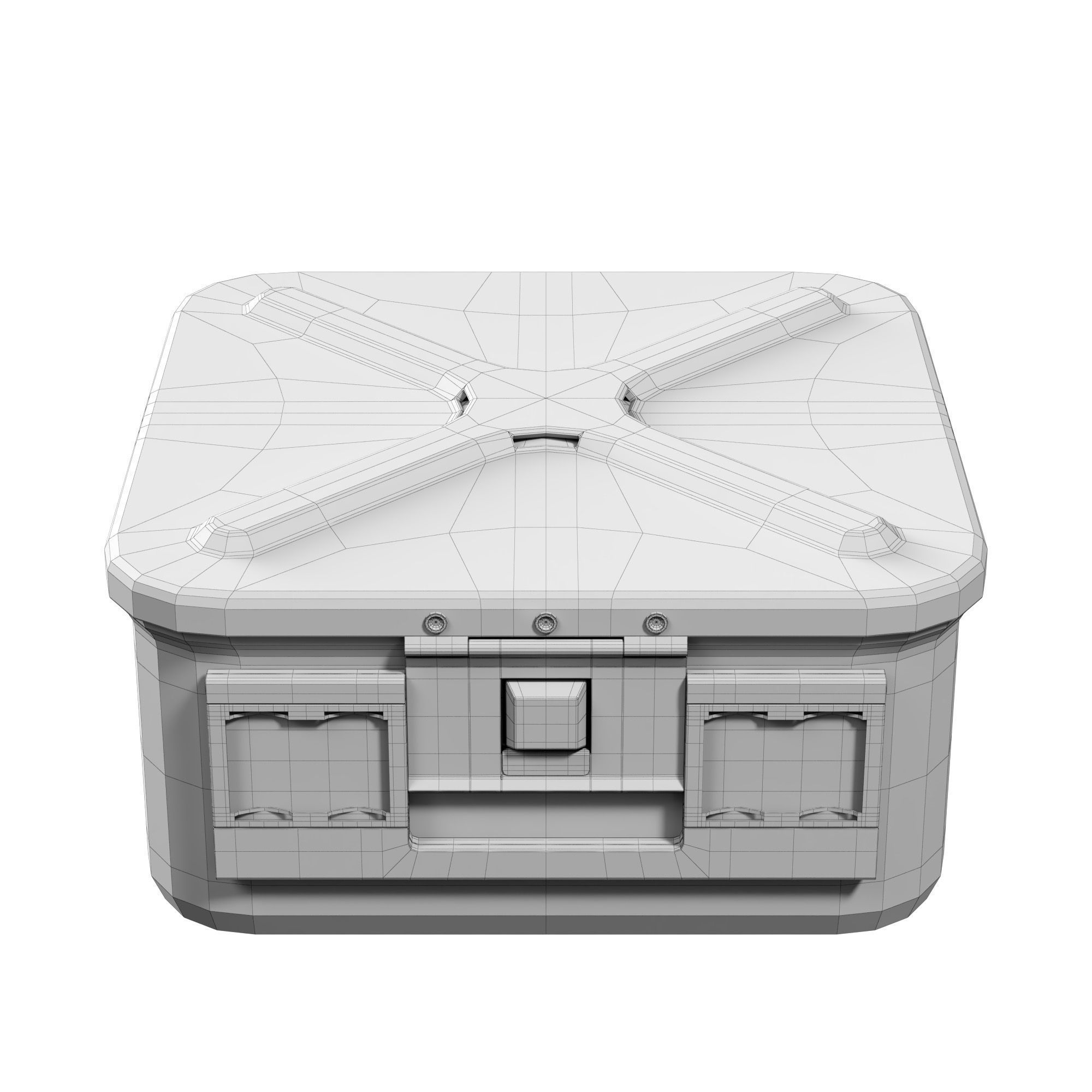  Asipco Middle Medical Container Low-poly 3D model_5