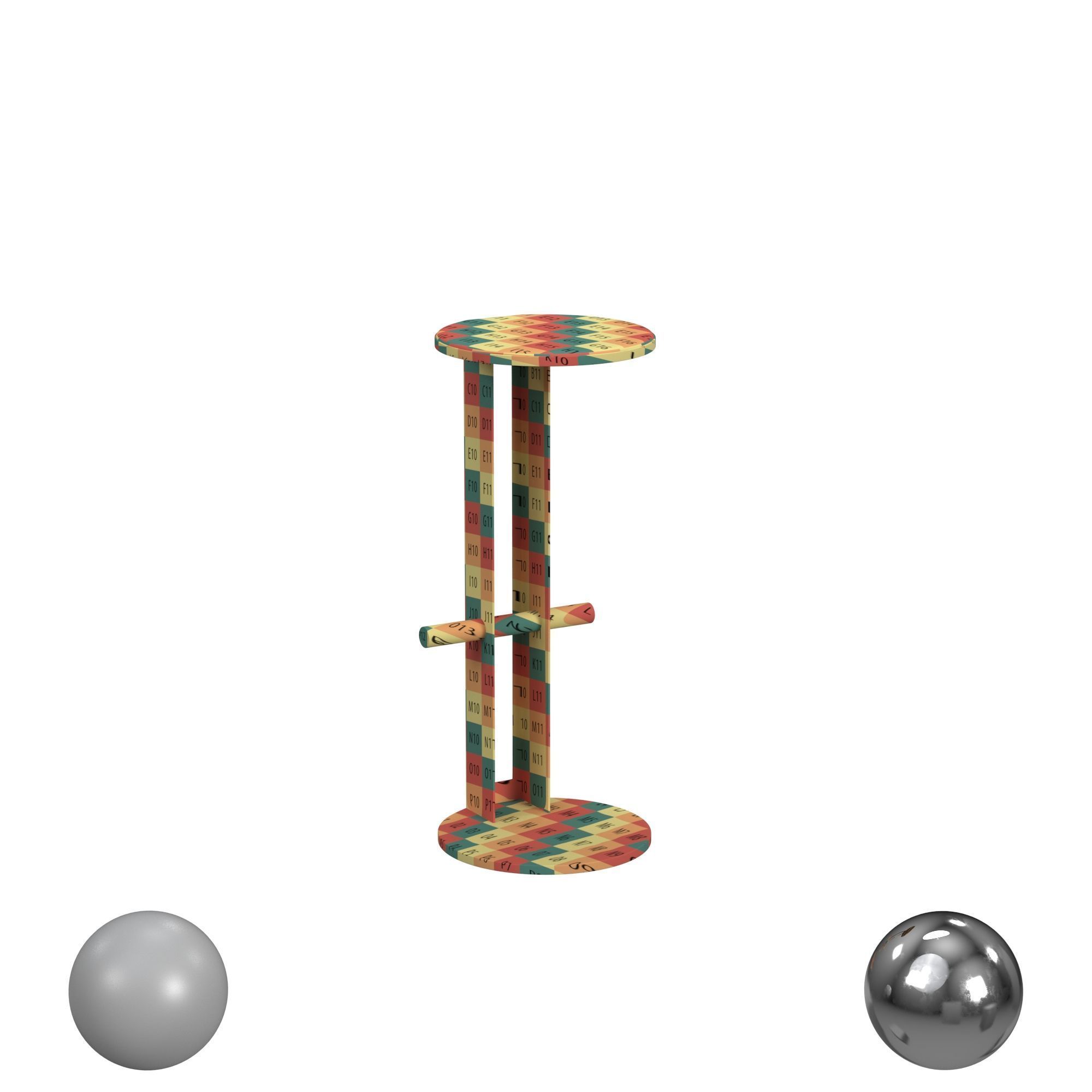 New Tendency Atlas Barstool 3D model_2