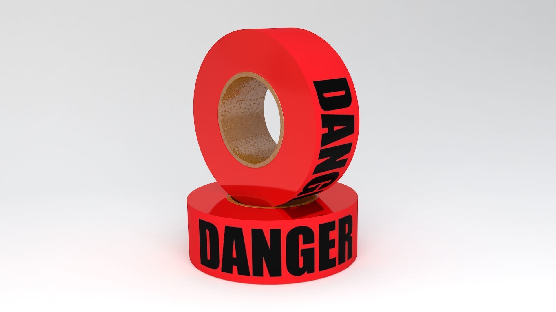 DANGER Tape 3D model_1