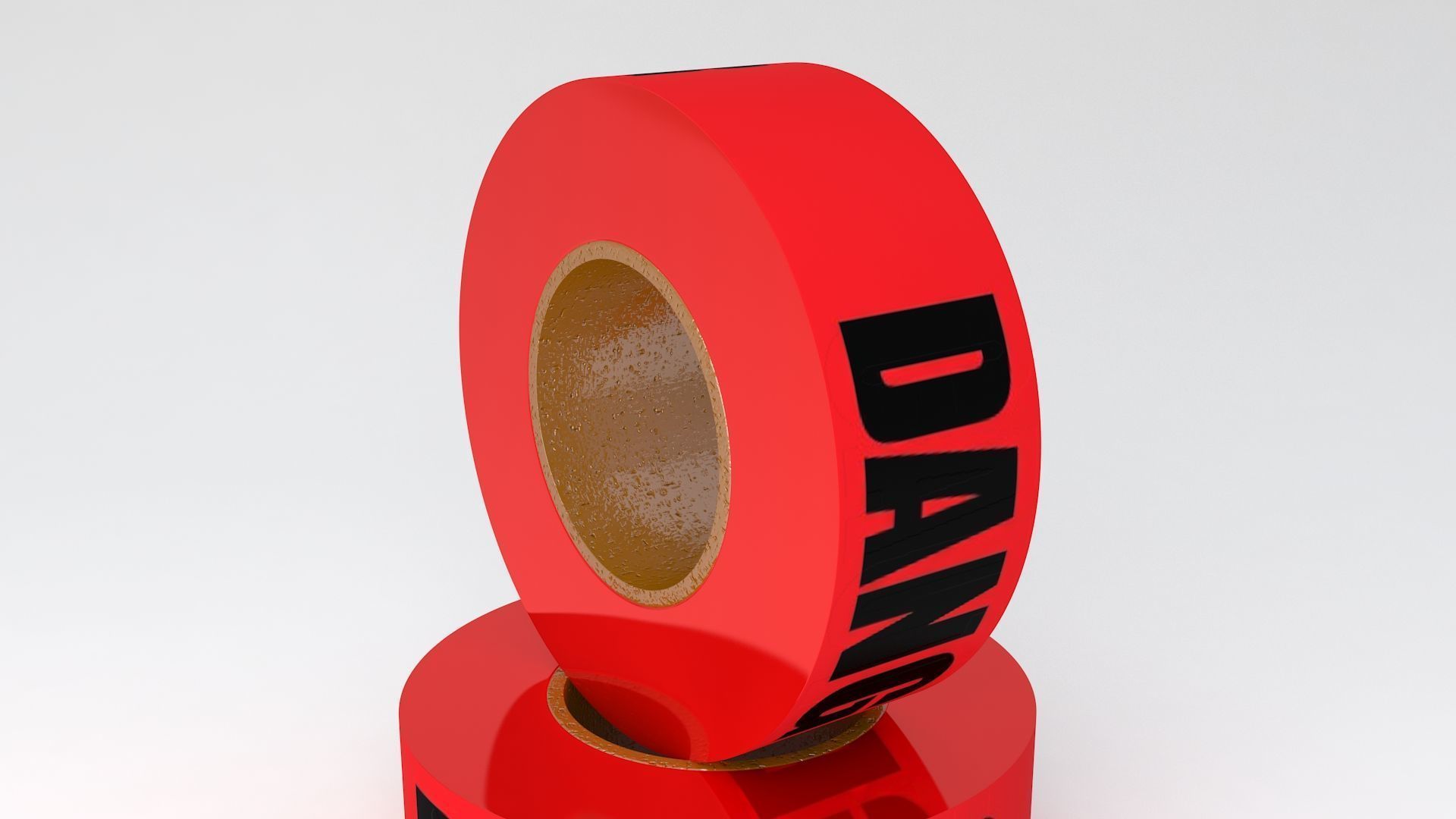 DANGER Tape 3D model_3