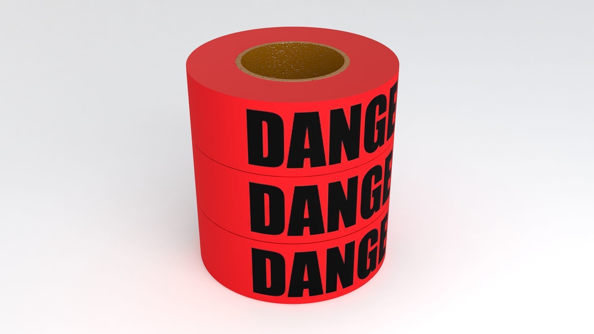 DANGER Tape 3D model_6