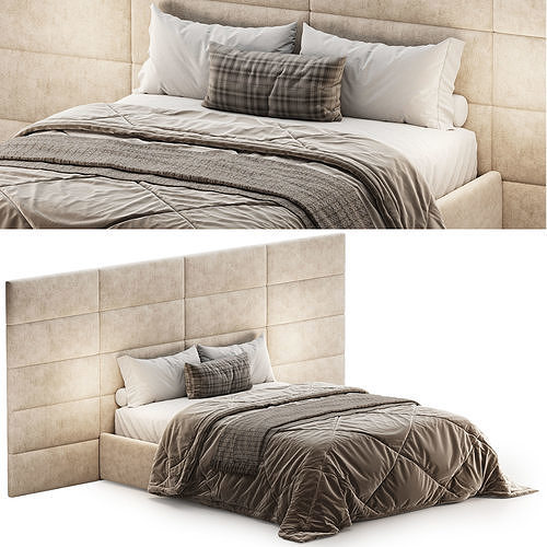Bed Vanila 3D model