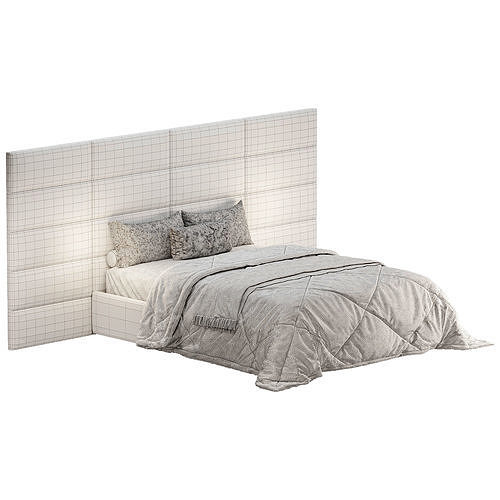 Bed Vanila 3D model 3
