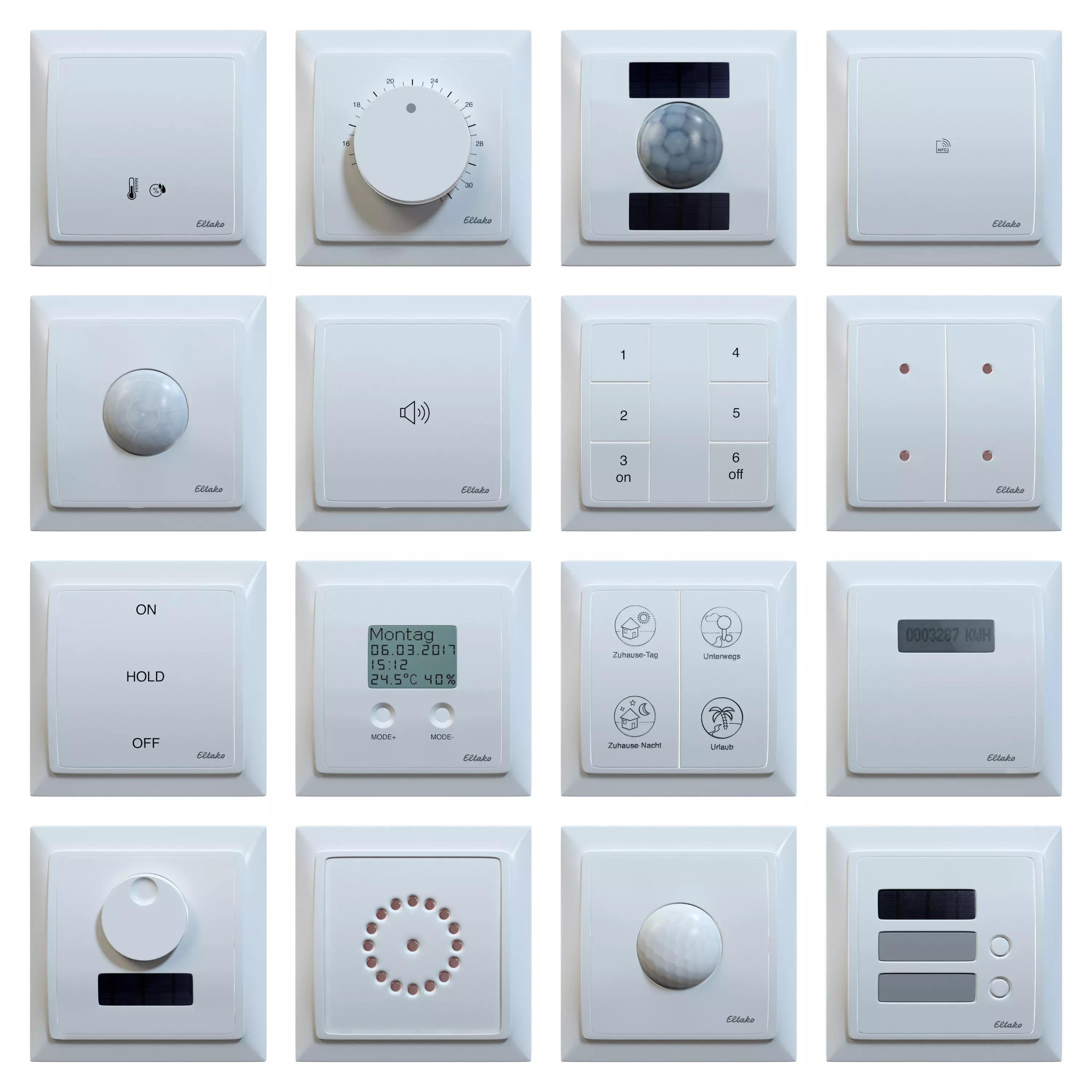 Eltako Smart Frames Set Low-poly 3D model_0