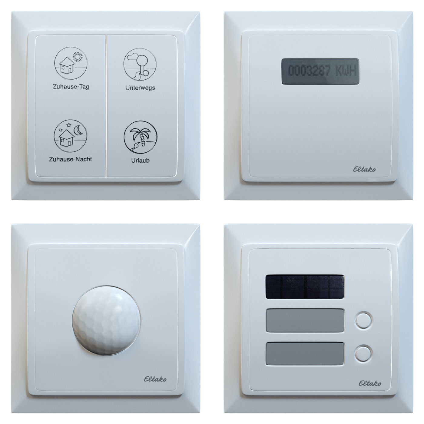 Eltako Smart Frames Set Low-poly 3D model_2