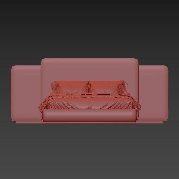 Roma bed 3D model_4