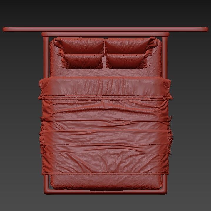 Roma bed 3D model_3