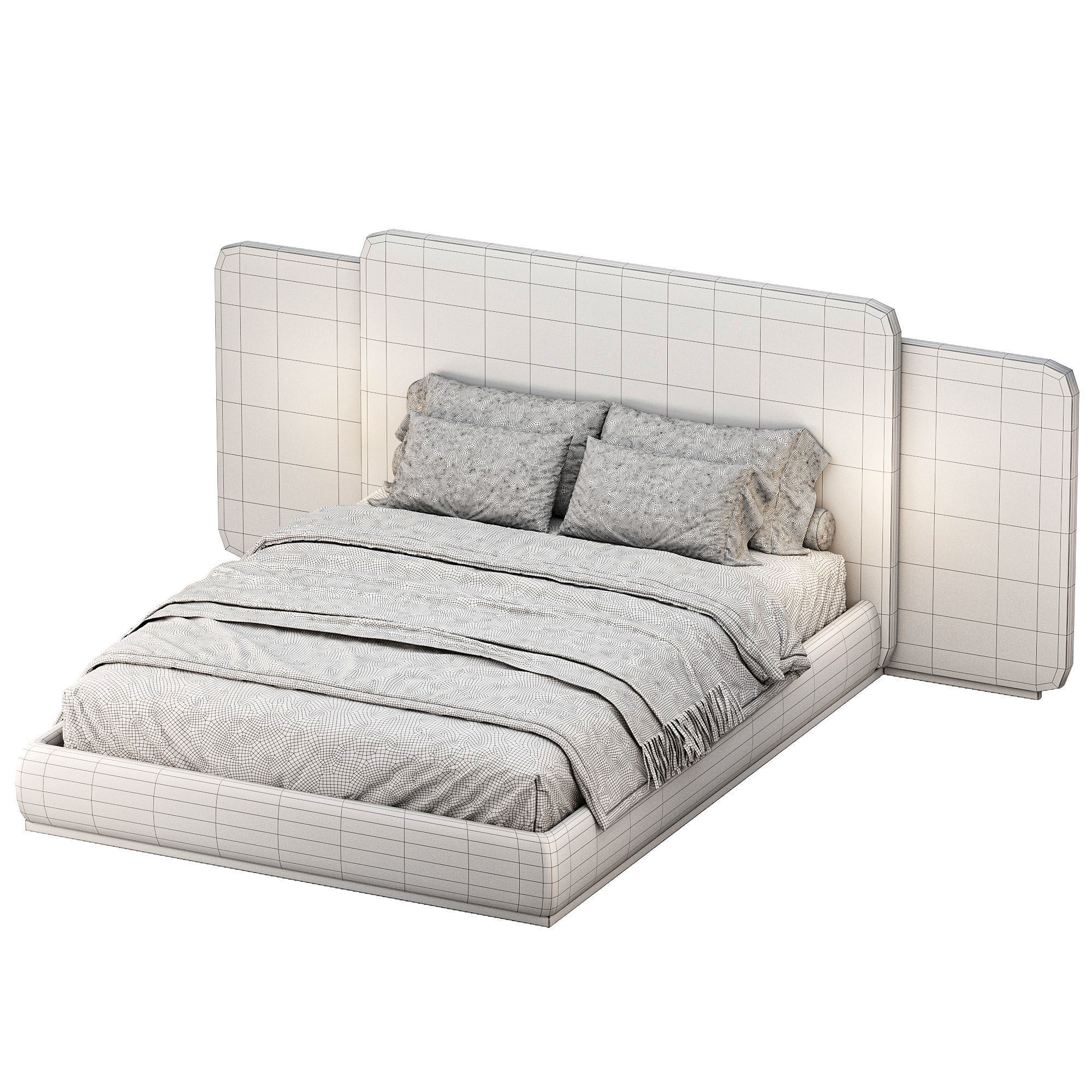 Roma bed 3D model_2