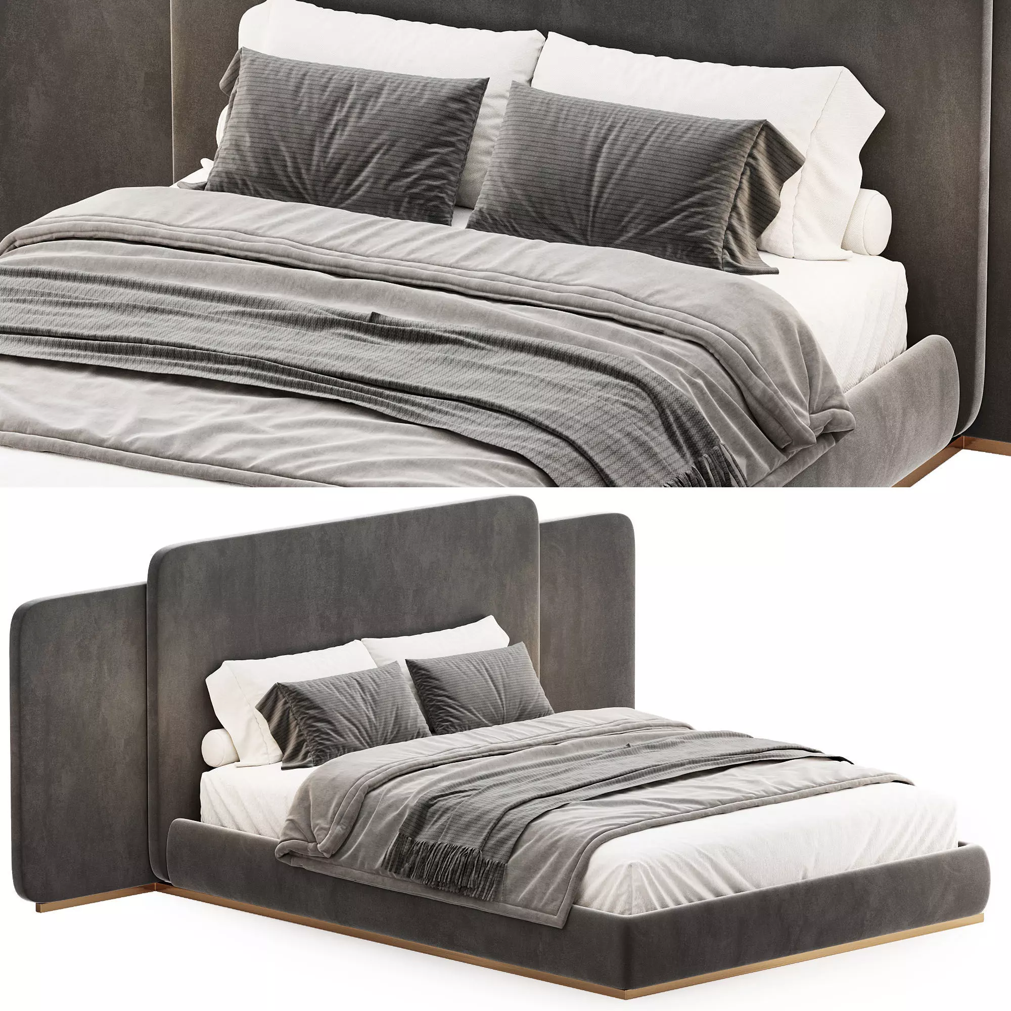 Roma bed 3D model_0