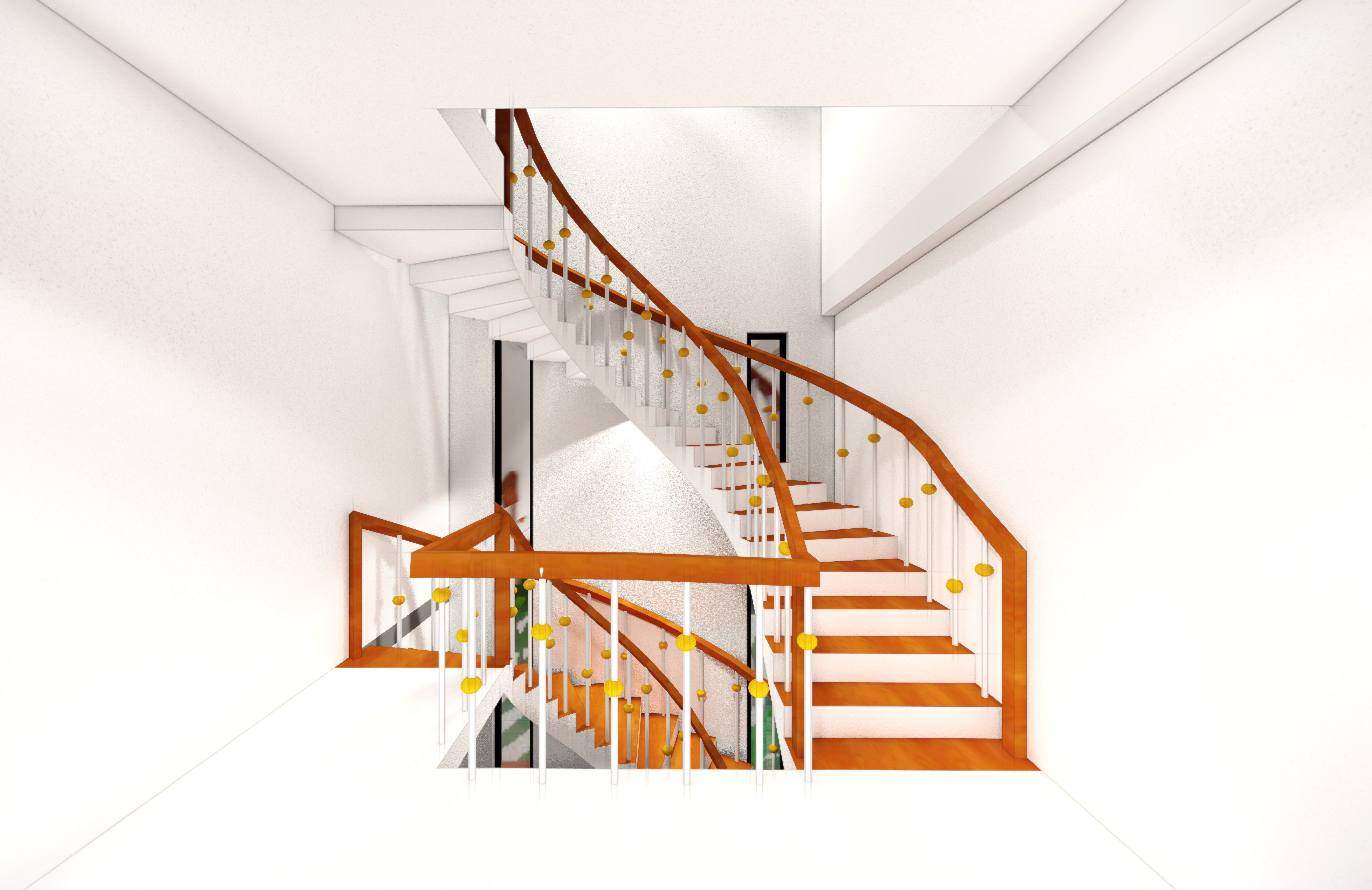 Modern Duplex House Design 3D print model_3