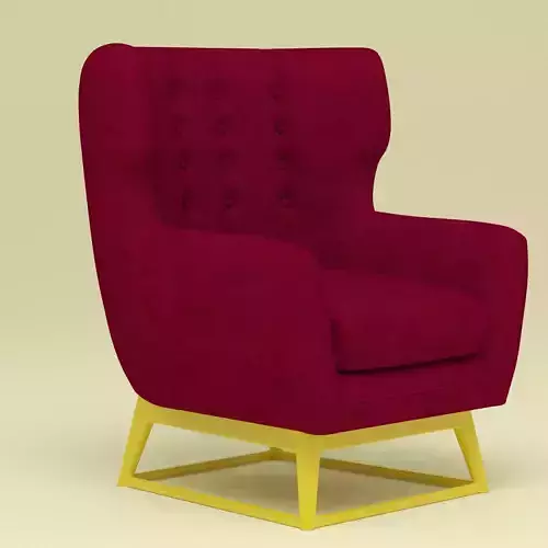 Chair Armchair Low-poly 3D model