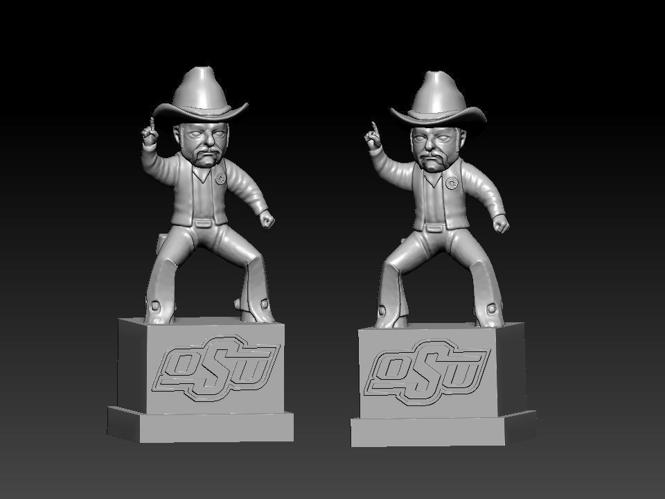 NCAA - Pistol Pete - Oklahoma State University mascot - 3d print 3D print model_2