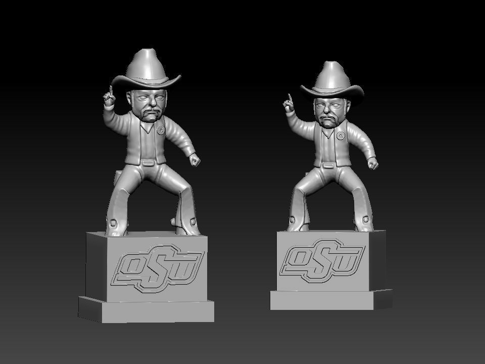 NCAA - Pistol Pete - Oklahoma State University mascot - 3d print 3D print model_3