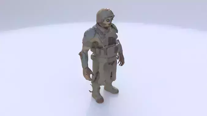 Armored Zombie 3D model