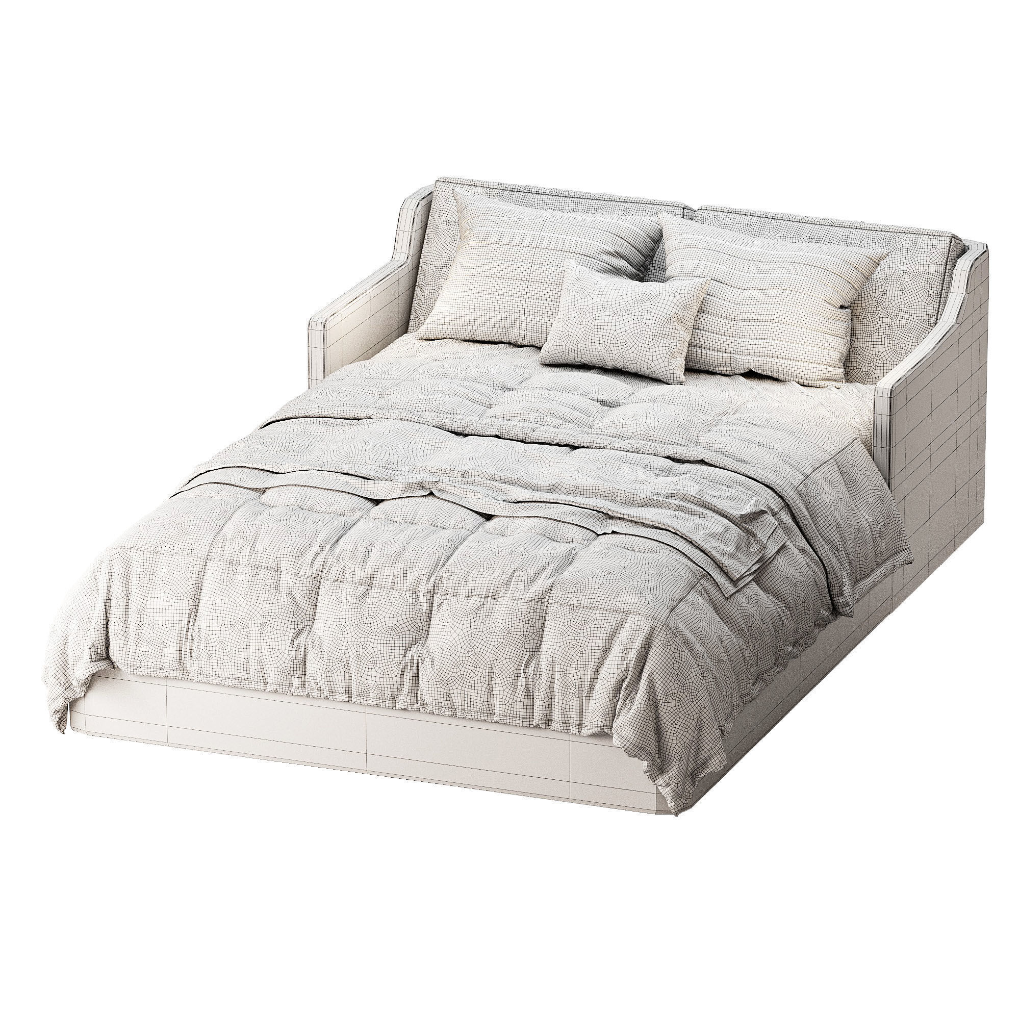 Bed Garuda 3D model_2