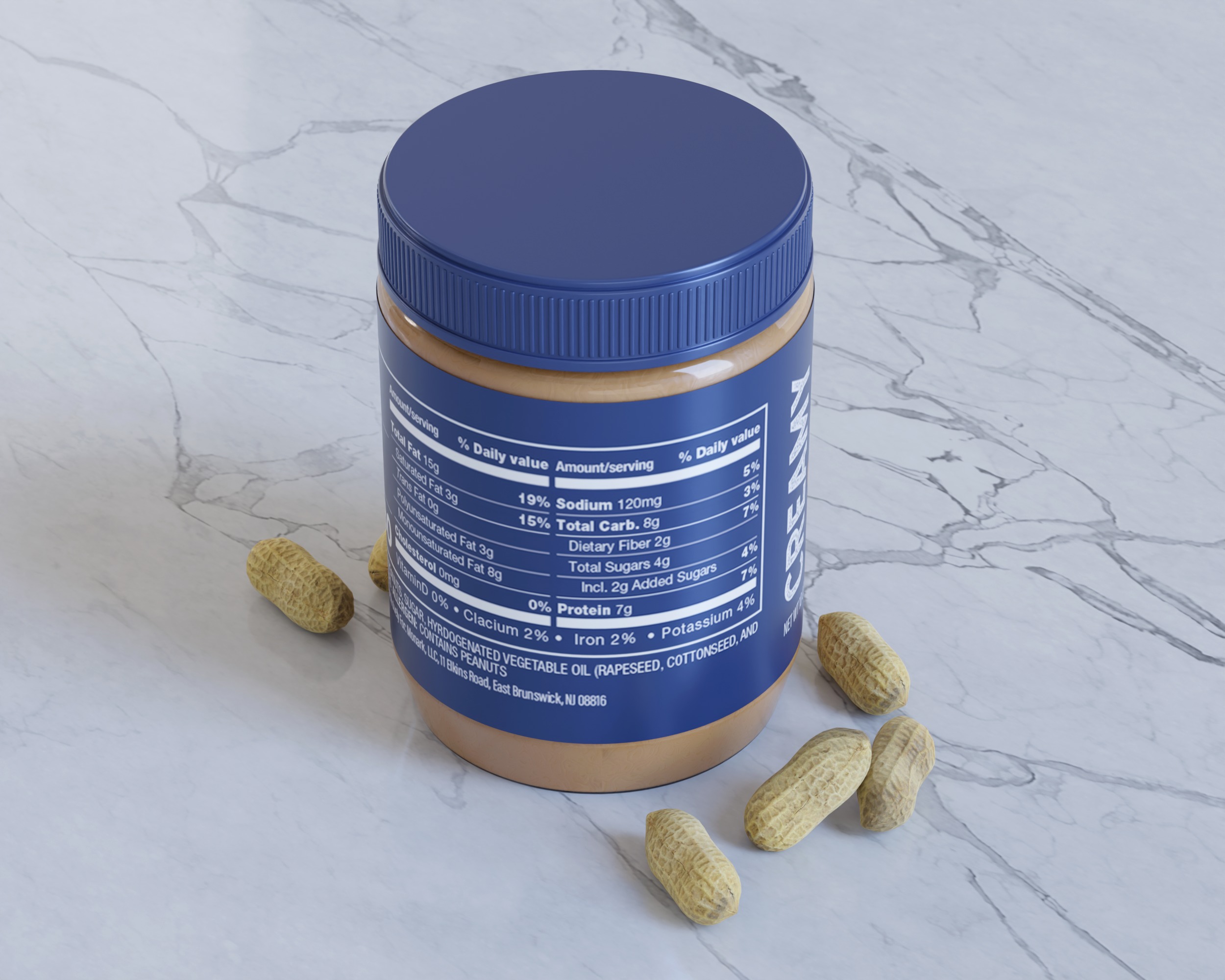 Peanut Butter Cream Packaging 3D model_7