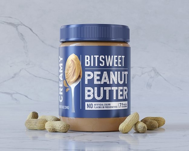 Peanut Butter Cream Packaging 3D model