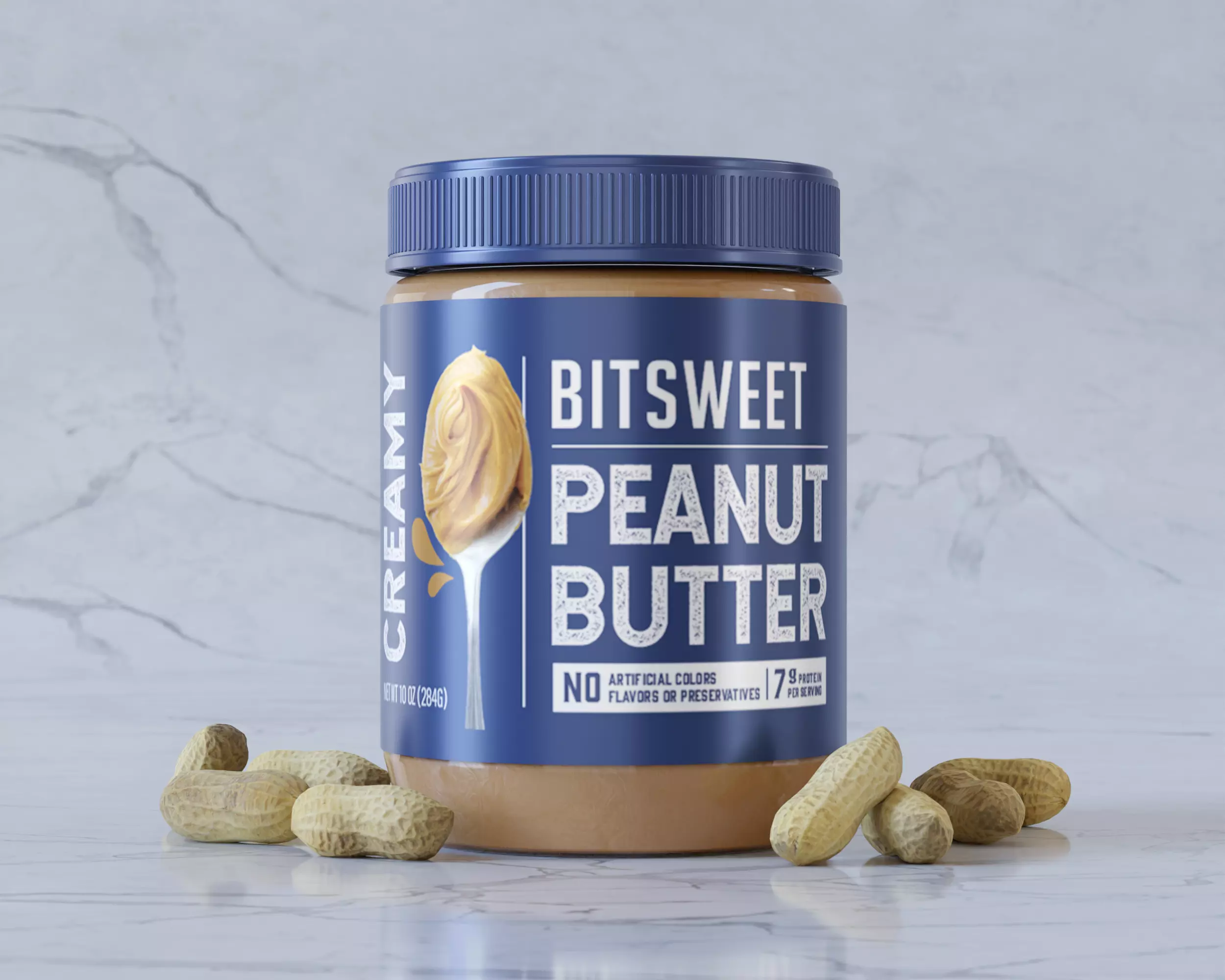 Peanut Butter Cream Packaging 3D model_0