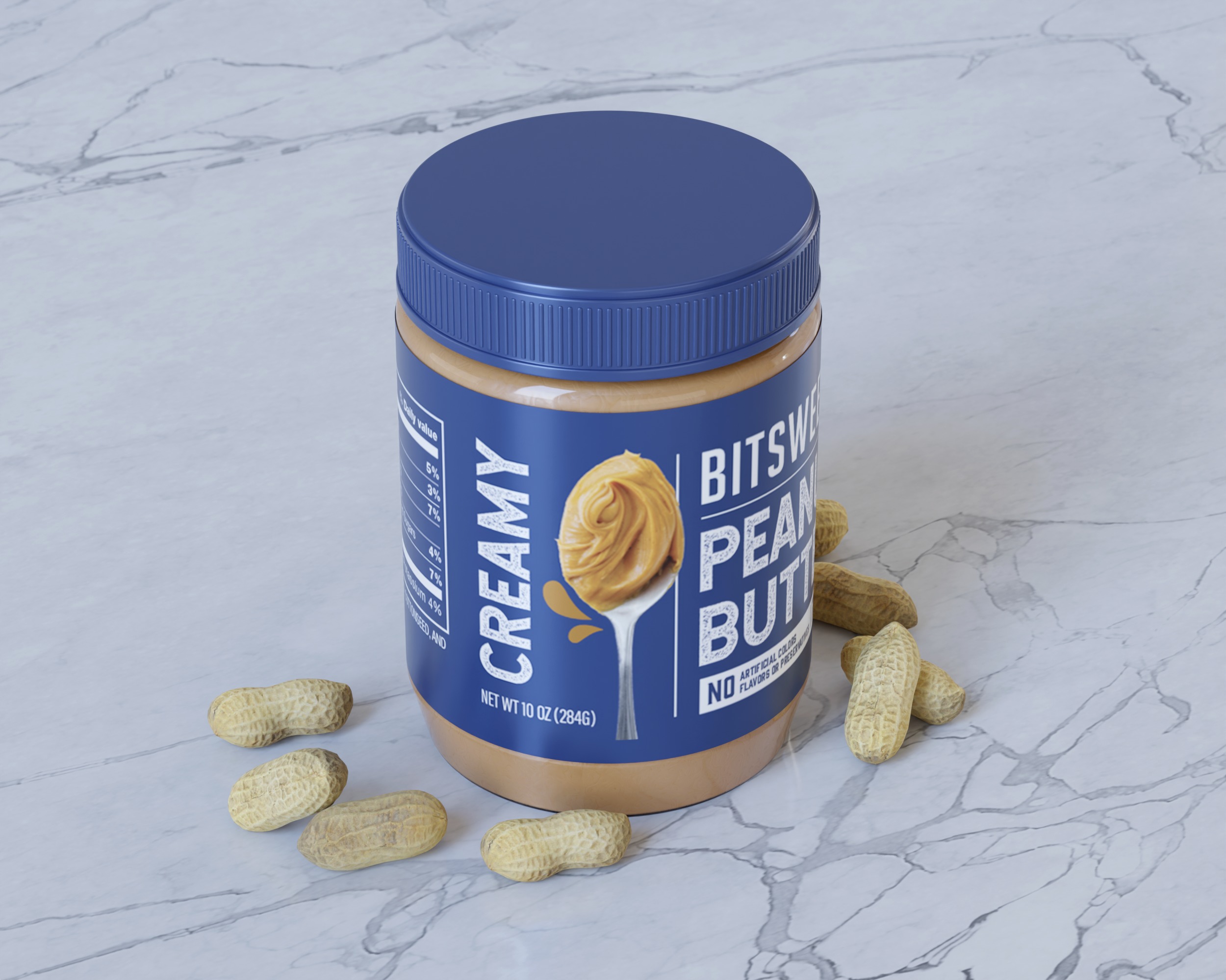 Peanut Butter Cream Packaging 3D model_2