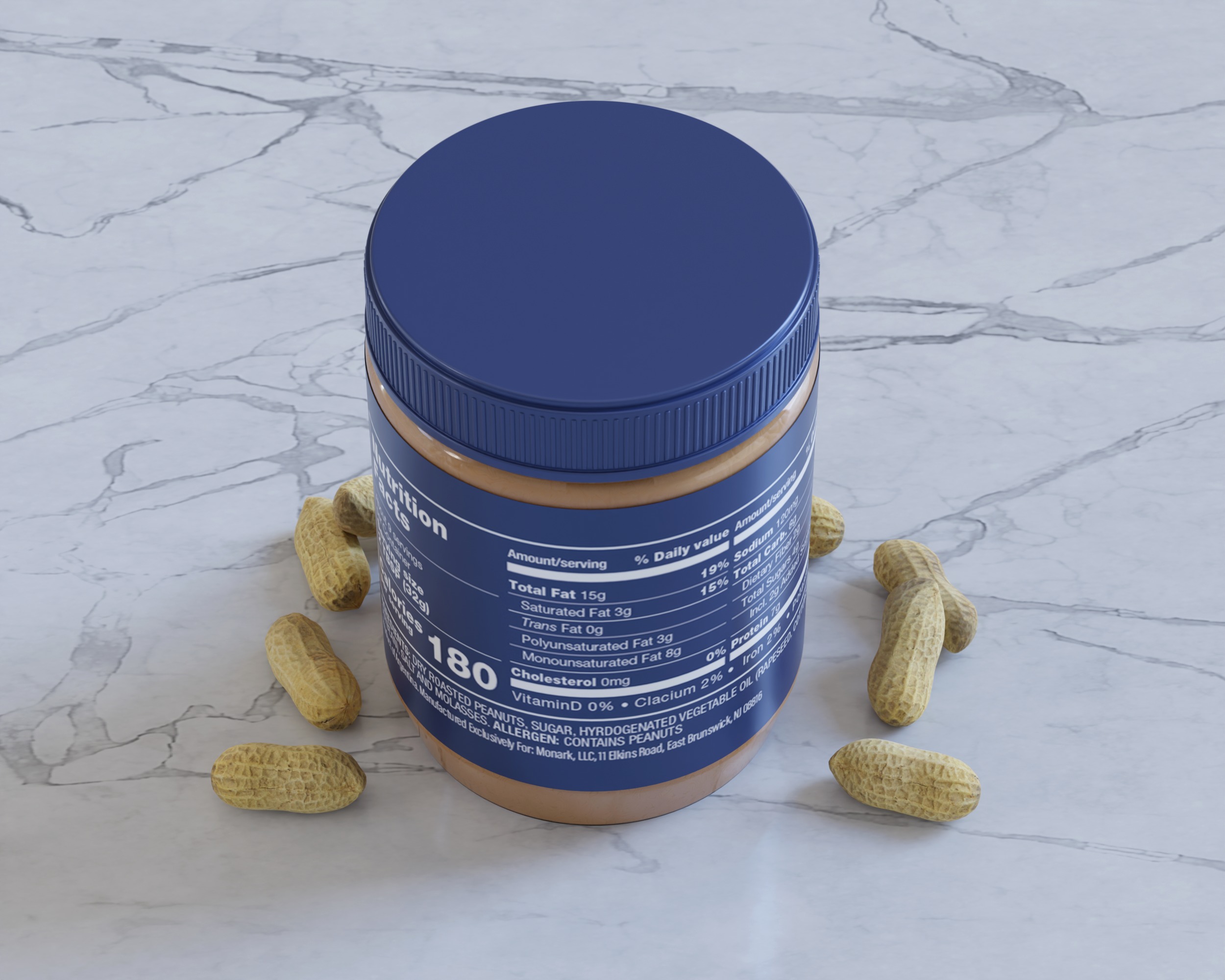 Peanut Butter Cream Packaging 3D model_6