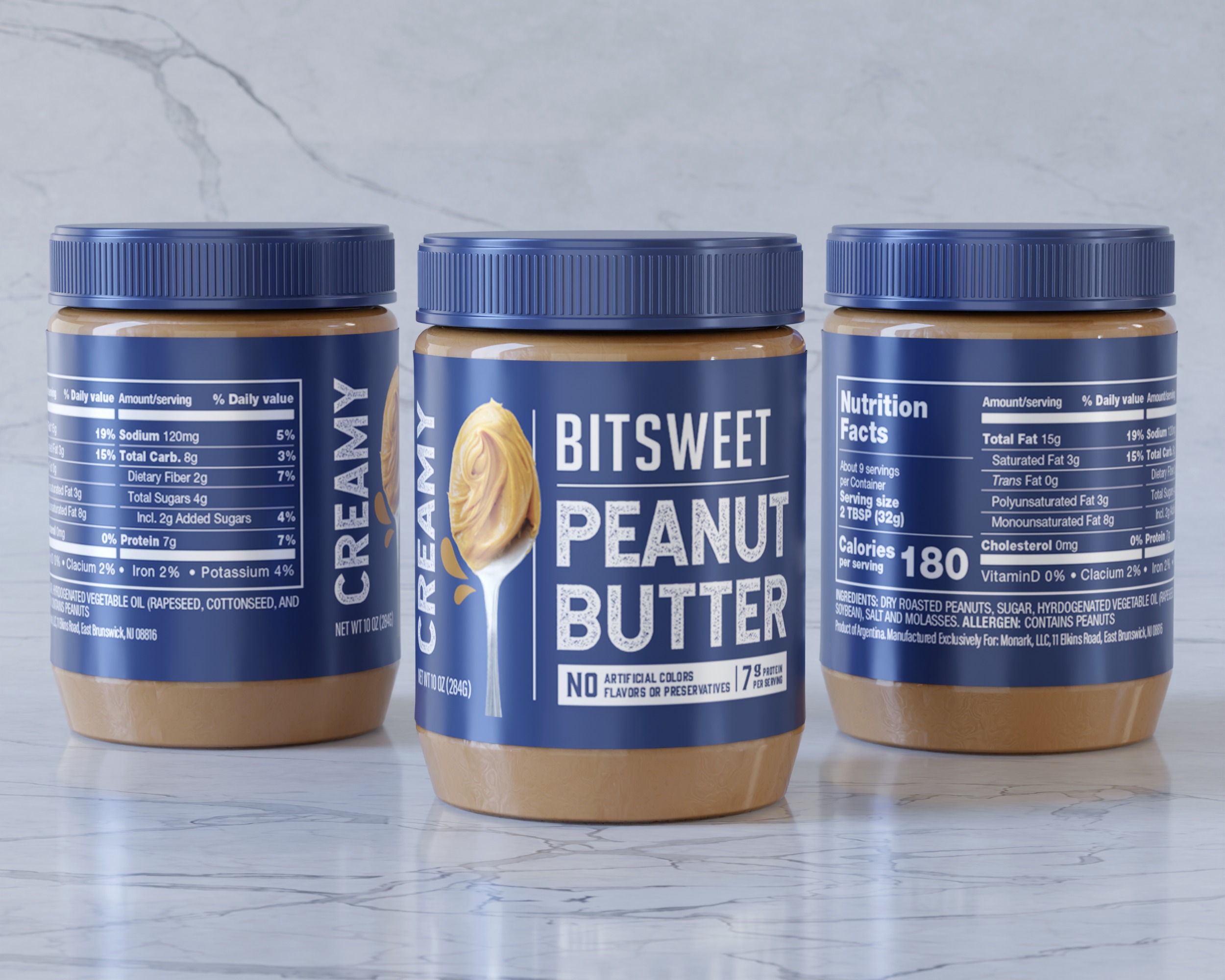 Peanut Butter Cream Packaging 3D model_5