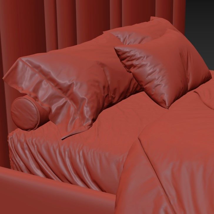 Bed Desire 3D model_3