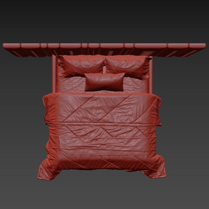 Bed Desire 3D model_4