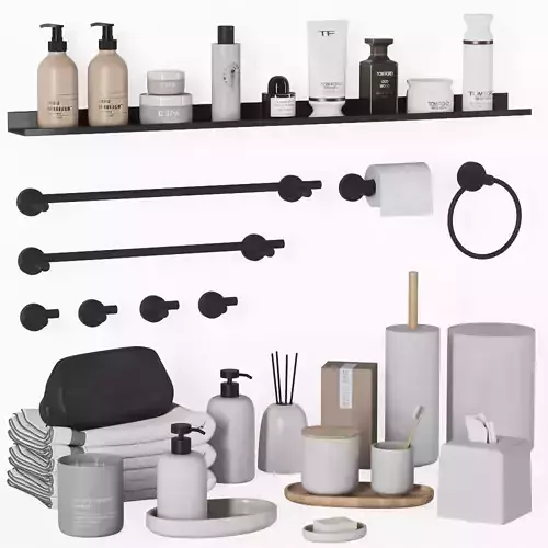 Bathroom set-kaloh accessories with modern collection