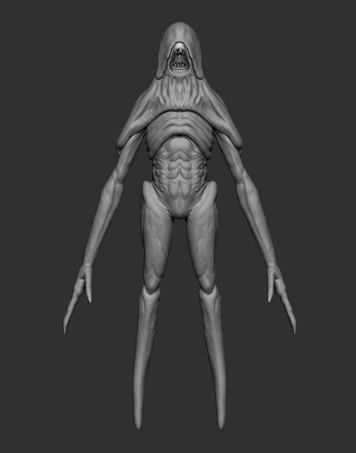 Lurker Creature Low-poly 3D Model Low-poly 3D model_10