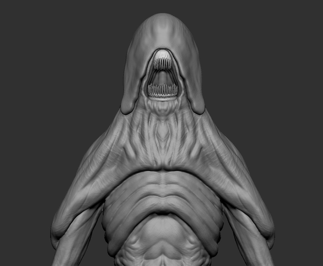 Lurker Creature Low-poly 3D Model Low-poly 3D model_9