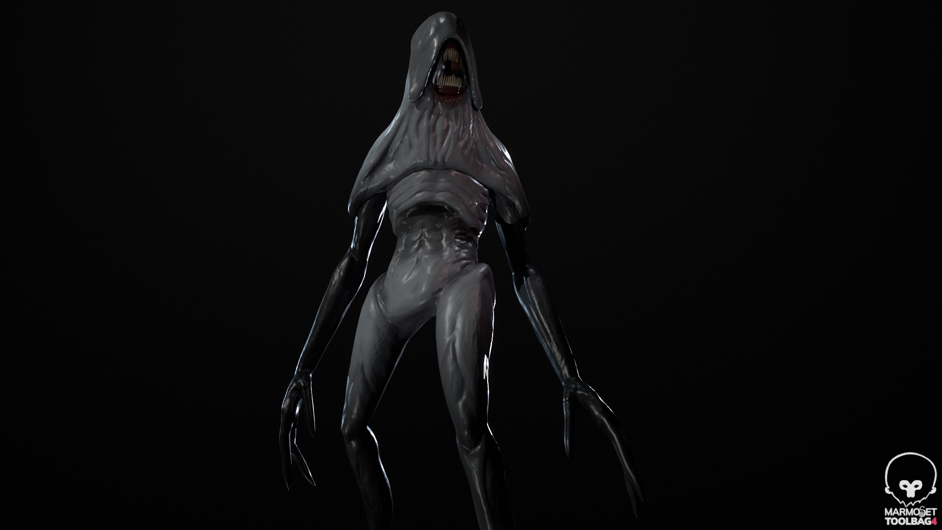 Lurker Creature Low-poly 3D Model Low-poly 3D model_3
