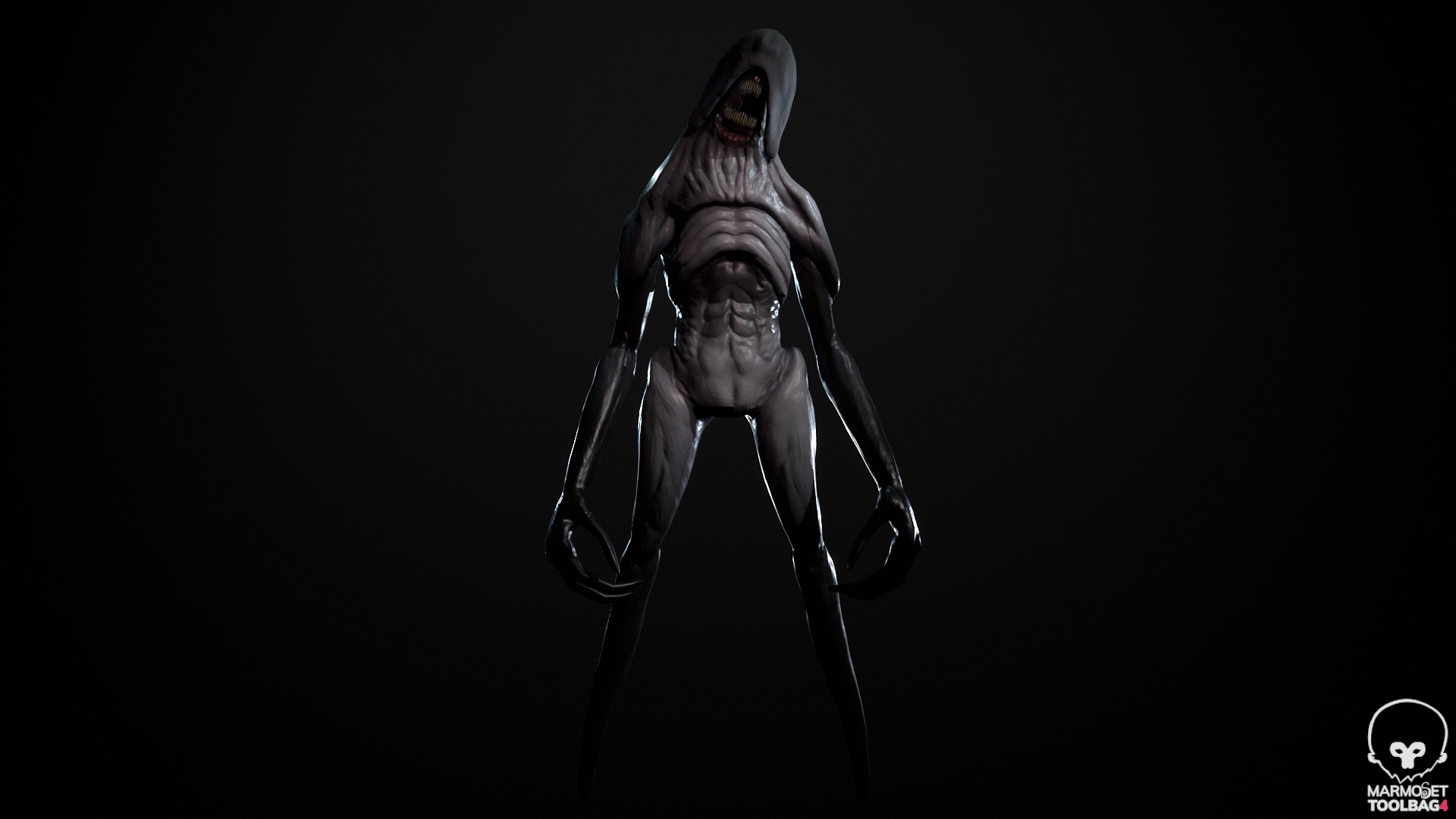 Lurker Creature Low-poly 3D Model Low-poly 3D model_1