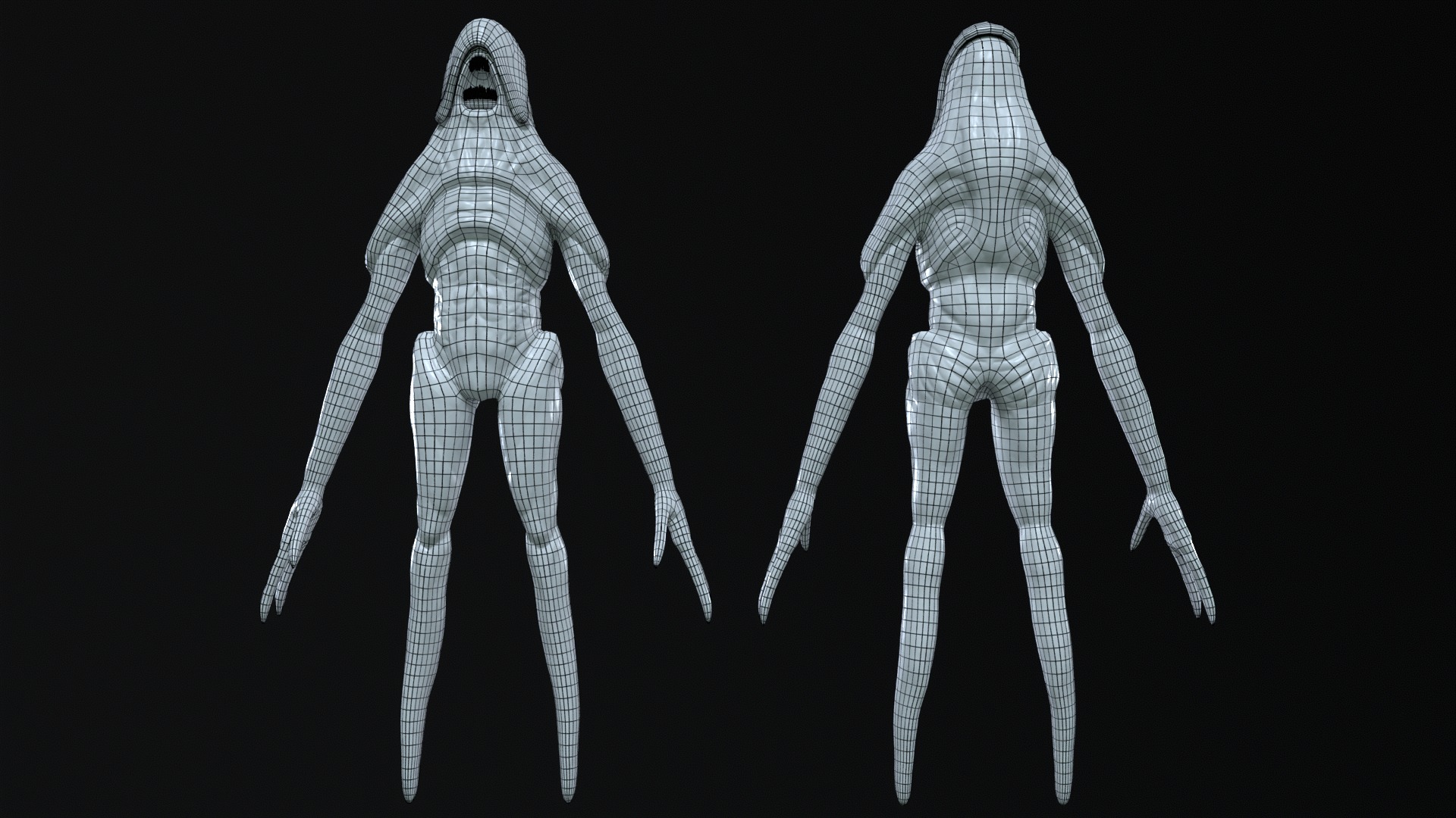 Lurker Creature Low-poly 3D Model Low-poly 3D model_8