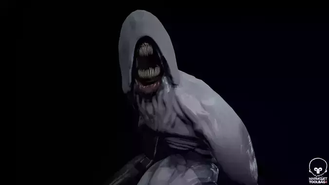 Lurker Creature Low-poly 3D Model
