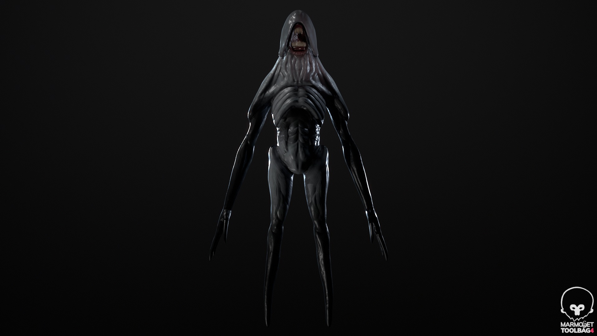Lurker Creature Low-poly 3D Model Low-poly 3D model_6