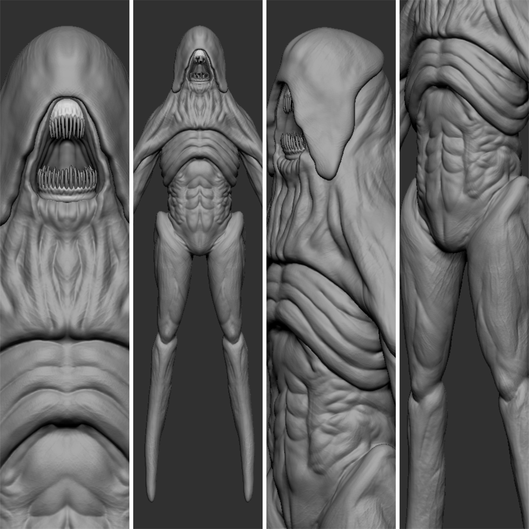 Lurker Creature Low-poly 3D Model Low-poly 3D model_7