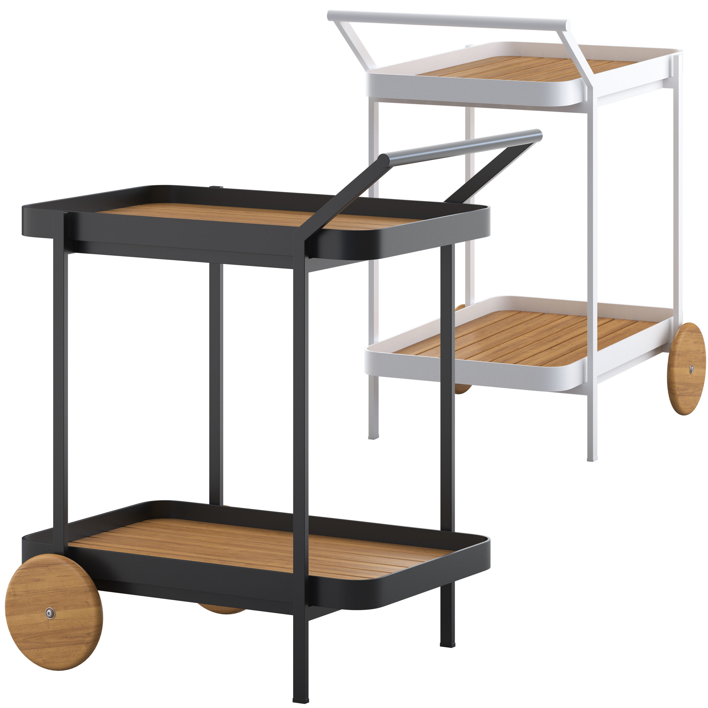 Globewest Tulum Bar Trolley 3D model_1