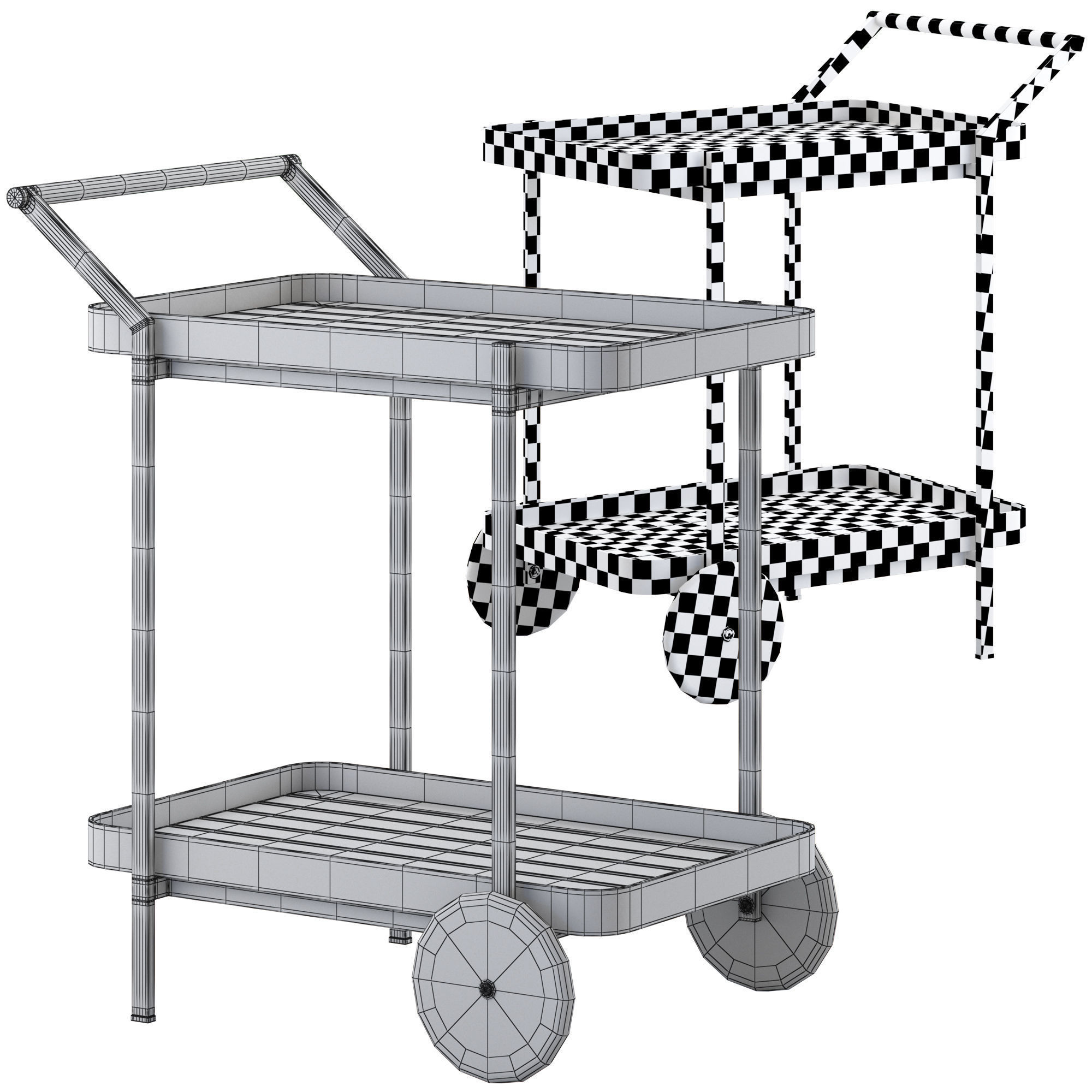 Globewest Tulum Bar Trolley 3D model_6
