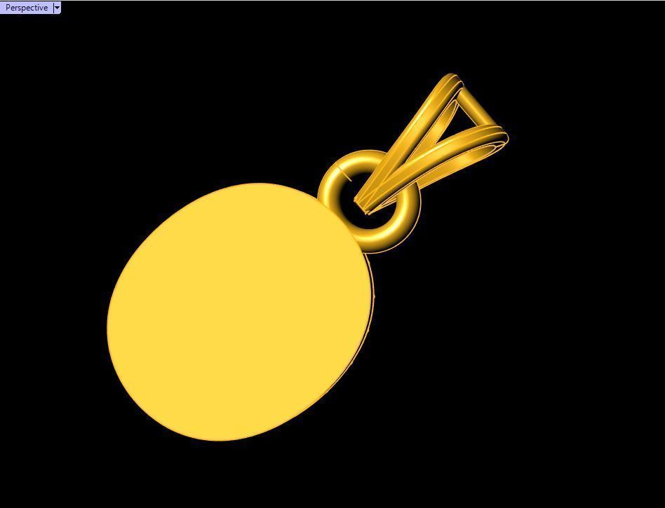 Lucky Lakshmi Pendant - 0060 3D print model_7