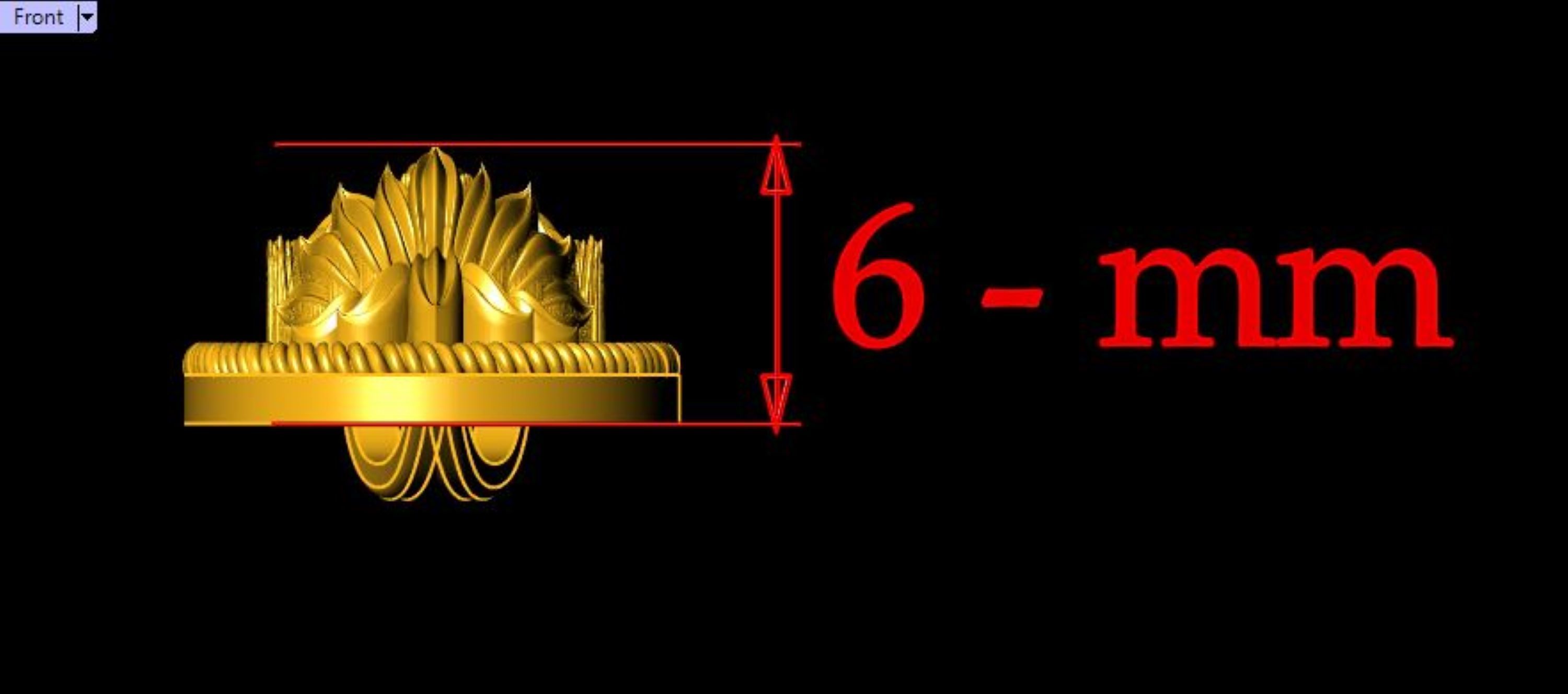 Lucky Lakshmi Pendant - 0060 3D print model_3