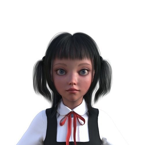 SchoolGirl 3D model