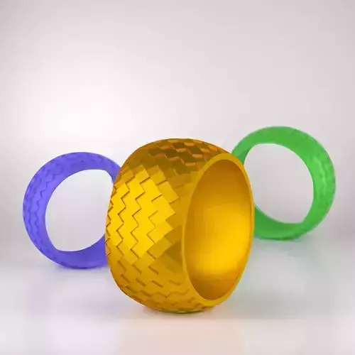 Rhombus bracelet 3D print model