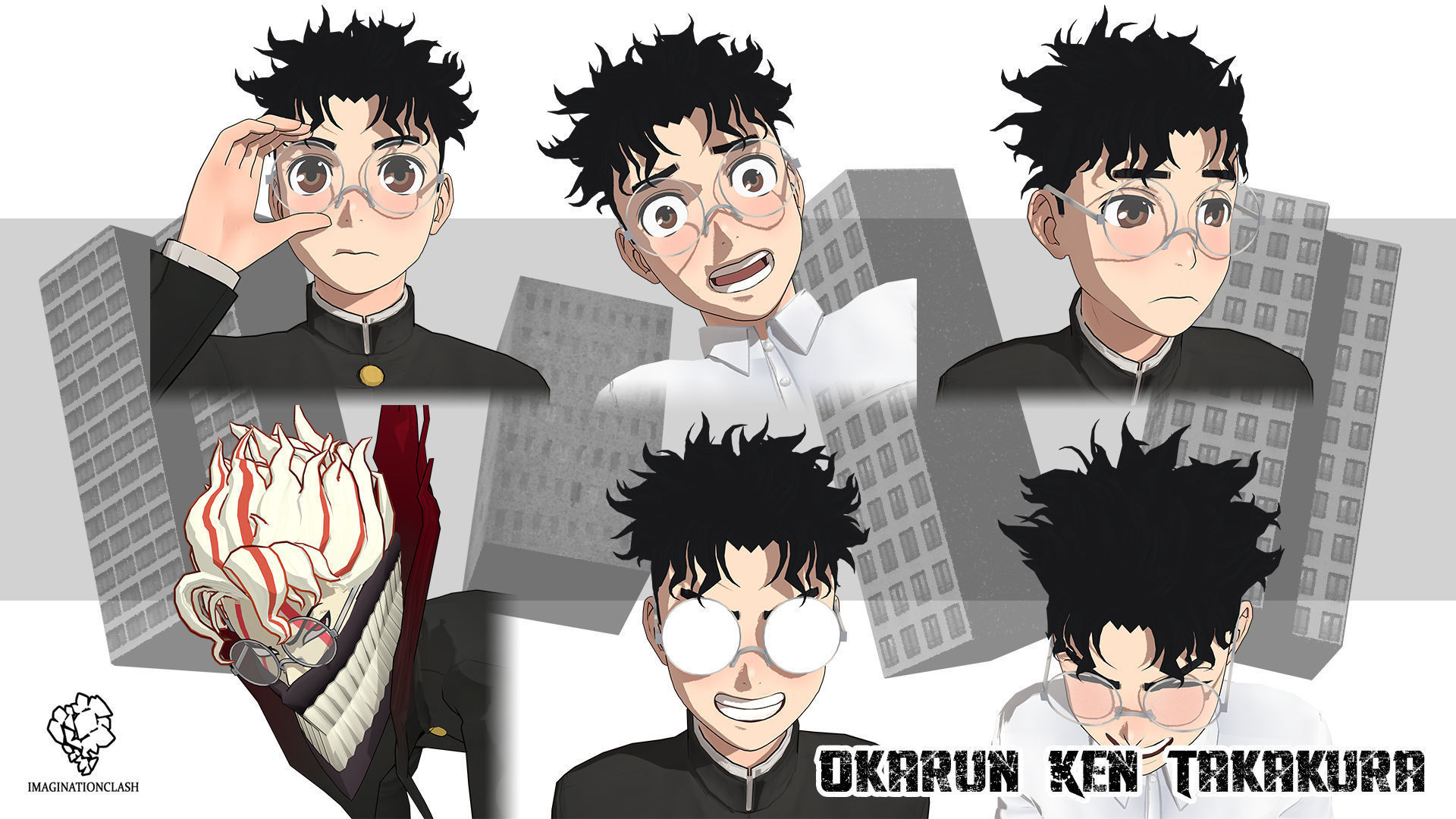 Okarun Ken Takakura 3D model_8
