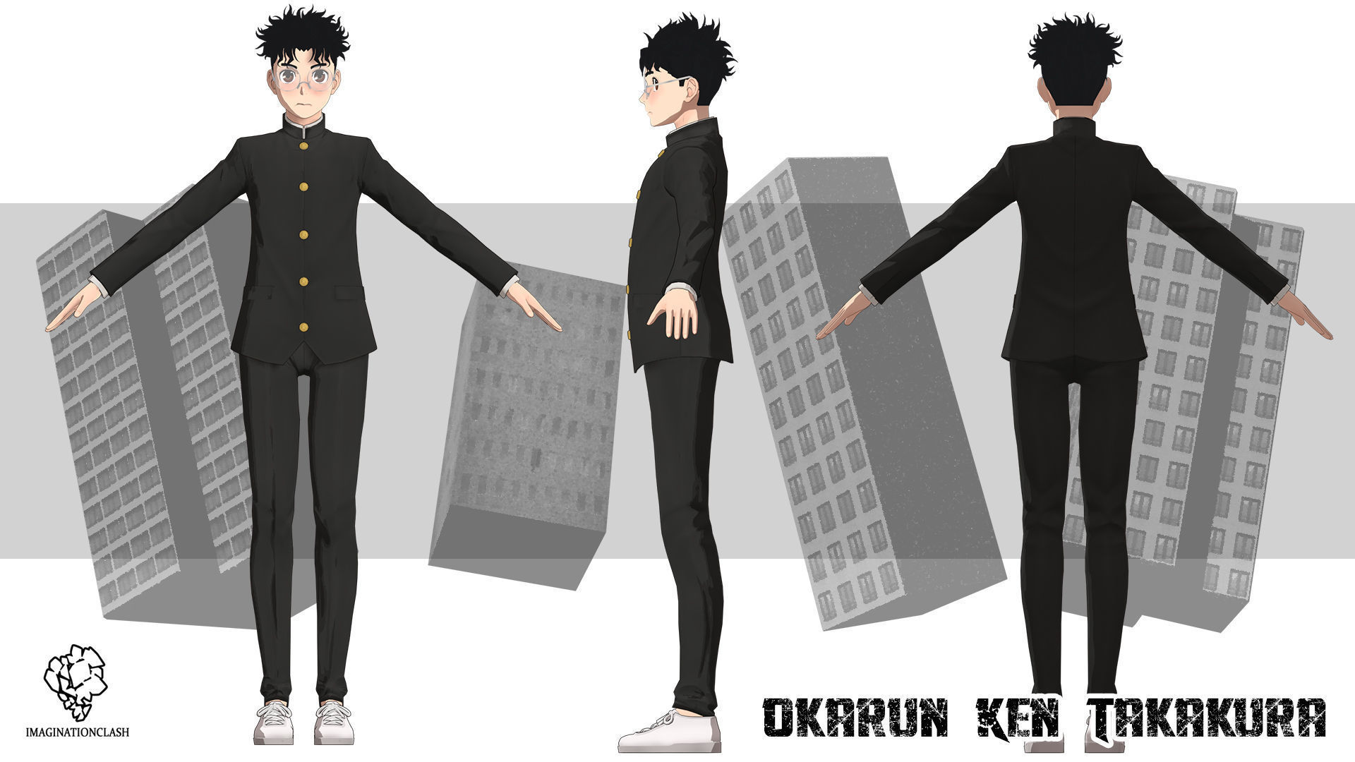 Okarun Ken Takakura 3D model_6