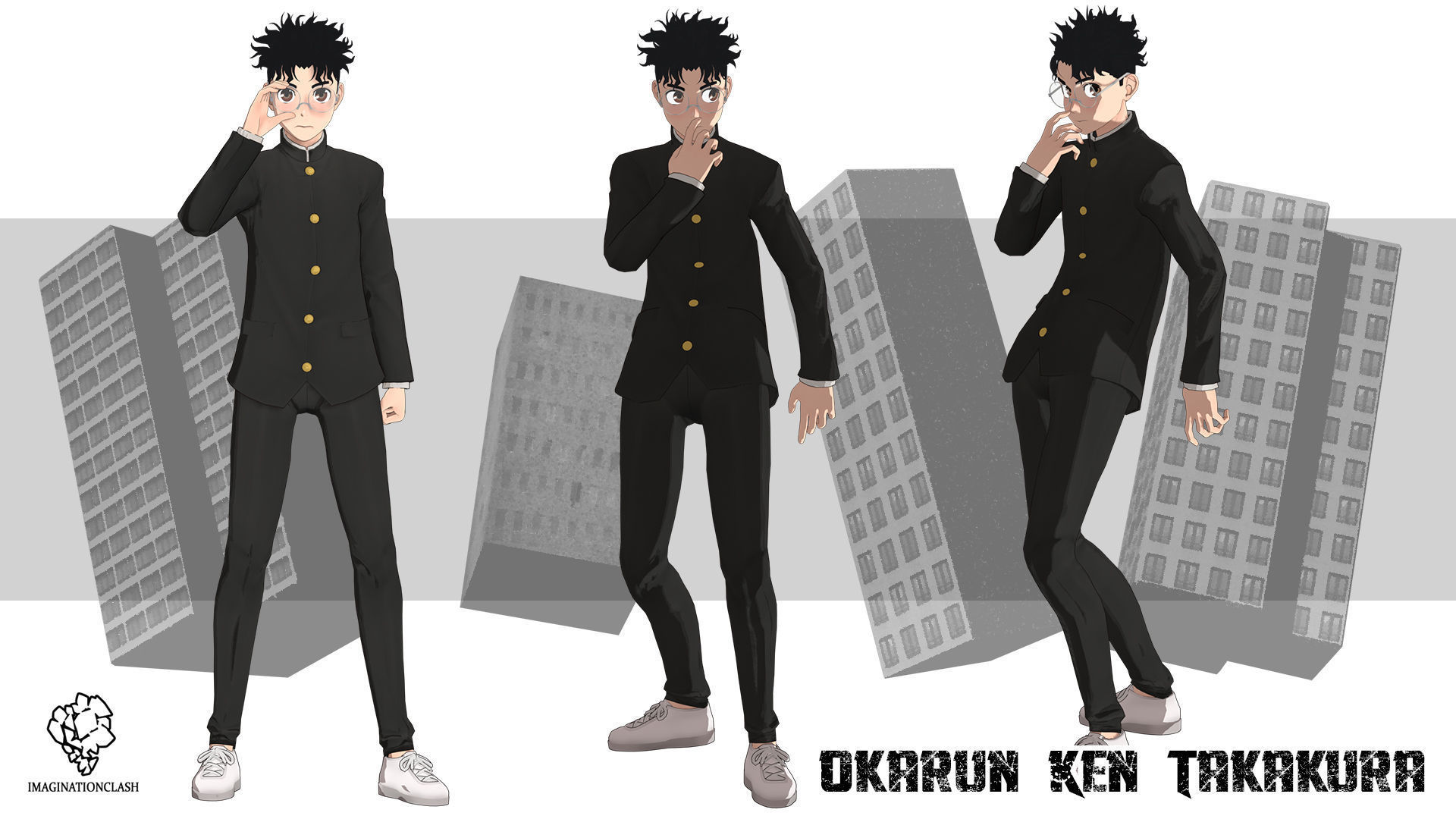 Okarun Ken Takakura 3D model_2