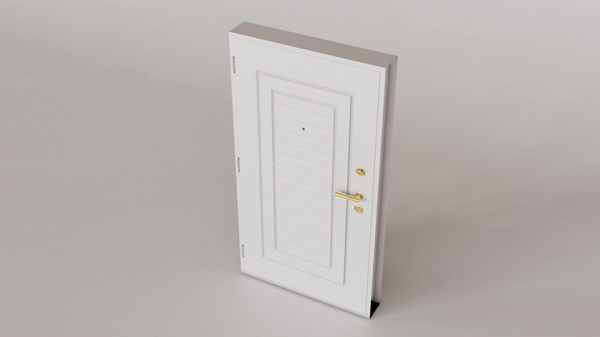 Apartment Exterior Door 3D model_13